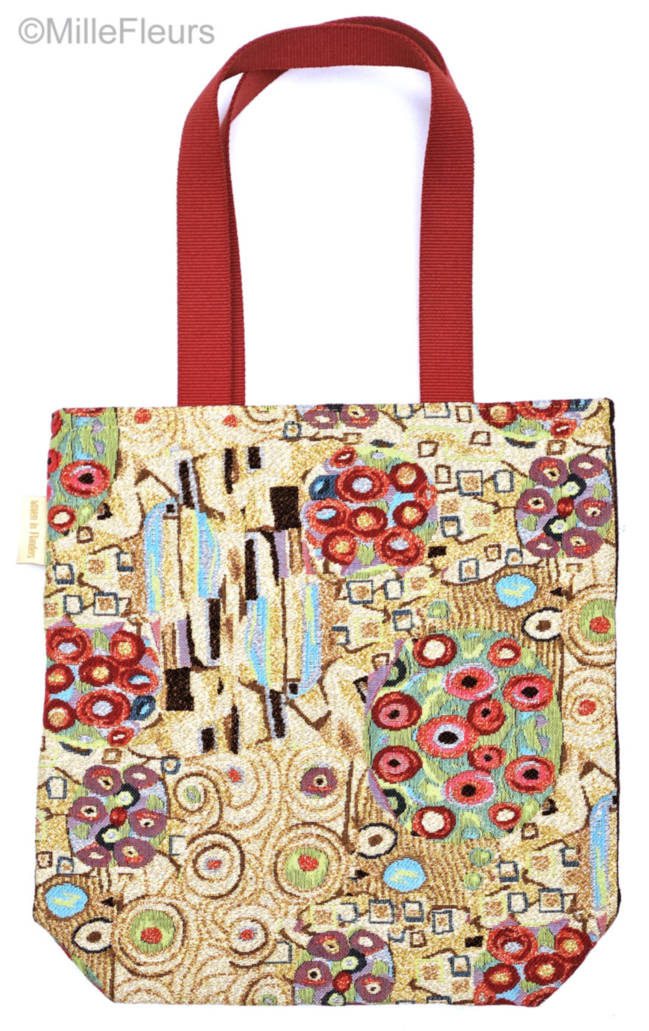 Flowers (Klimt) Tote Bags Gustav Klimt - Mille Fleurs Tapestries