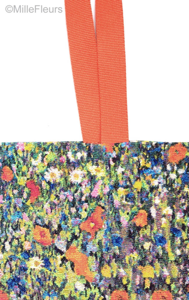 Champ de Coquelicots (Klimt) Shoppers Gustav Klimt - Mille Fleurs Tapestries