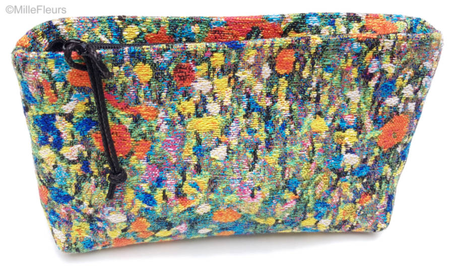 Campo de Amapolas (Klimt) Bolsas de Maquillaje Estuches con Cremallera - Mille Fleurs Tapestries