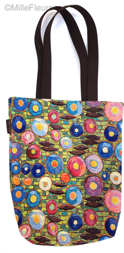 Klimt Cirkels Shoppers Gustav Klimt - Mille Fleurs Tapestries
