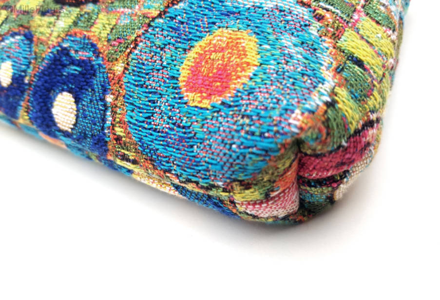 Klimt Círculos Bolsas de Maquillaje Estuches con Cremallera - Mille Fleurs Tapestries