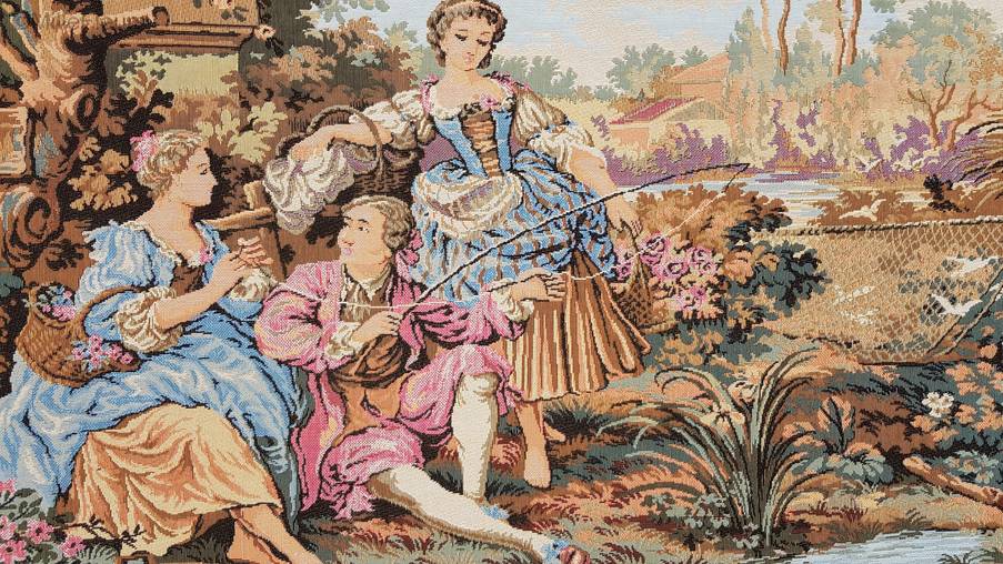 François Boucher Wandtapijten Romantisch en Pastoraal - Mille Fleurs Tapestries