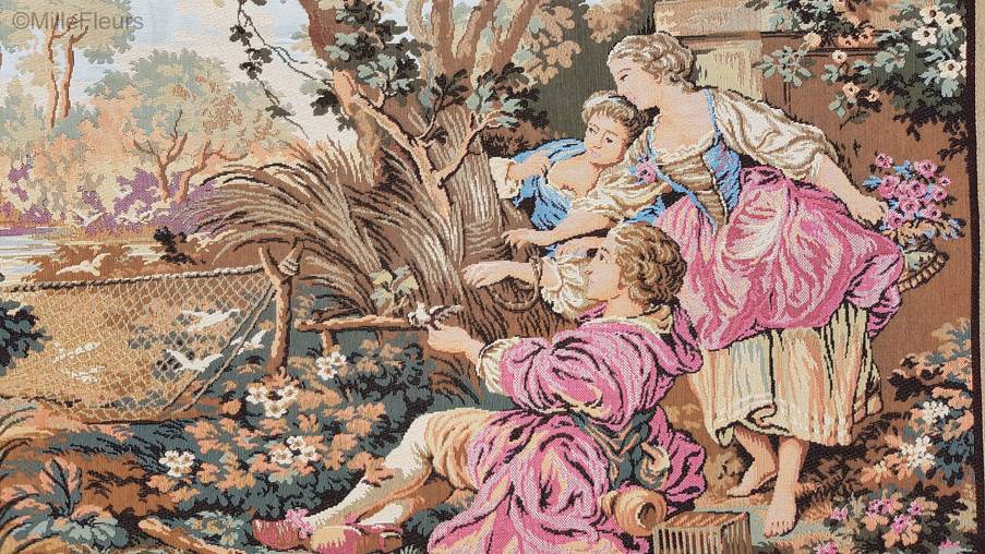 François Boucher Wandtapijten Romantisch en Pastoraal - Mille Fleurs Tapestries