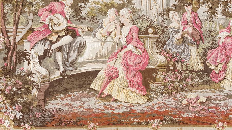 François Boucher Wall tapestries Romantic and Pastoral - Mille Fleurs Tapestries