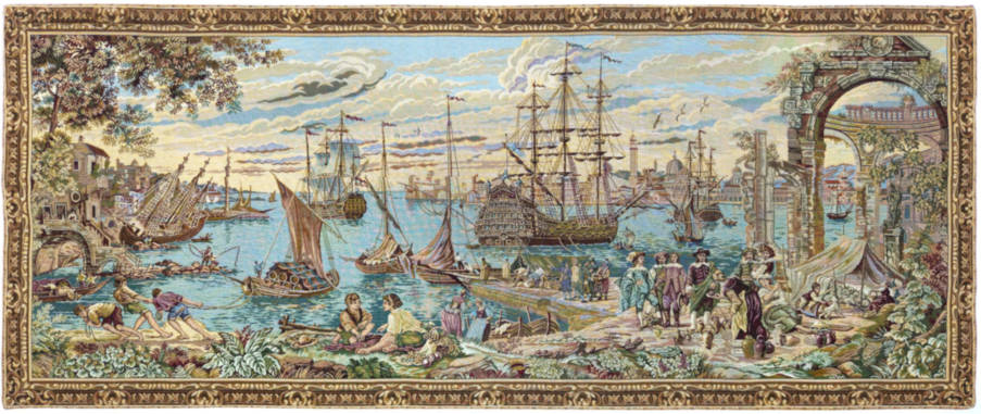 Venetië Wandtapijten Kaarten en Nautisch - Mille Fleurs Tapestries