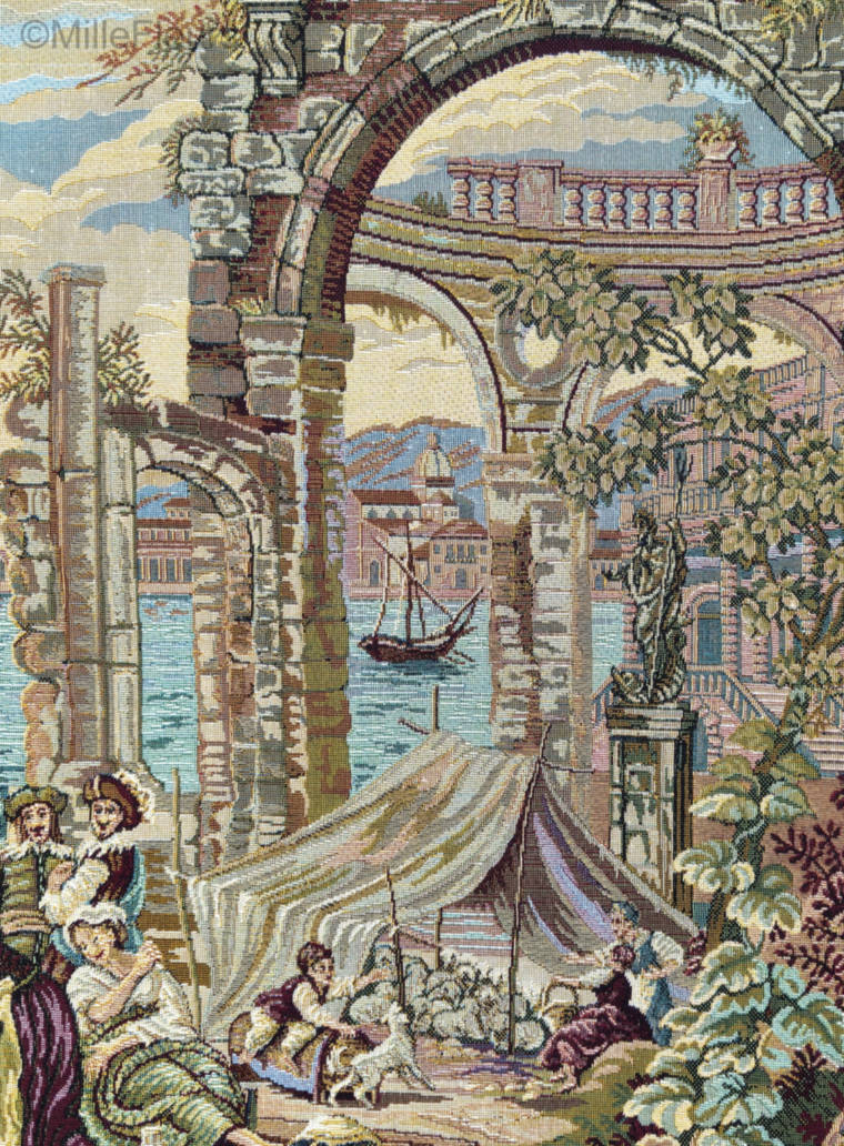 Venetië Wandtapijten Kaarten en Nautisch - Mille Fleurs Tapestries