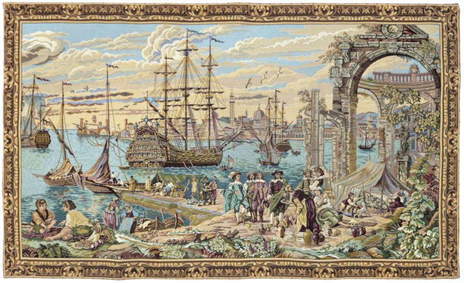 Venice Wall tapestries Maps and Nautical - Mille Fleurs Tapestries