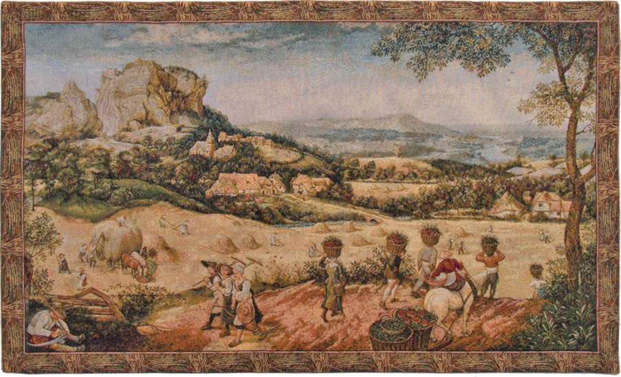 Harvest of Hay (Brueghel) Wall tapestries Masterpieces - Mille Fleurs Tapestries