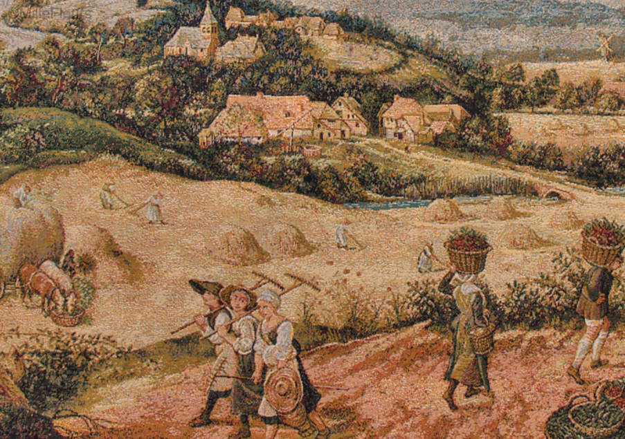 La Cosecha de Heno (Brueghel) Tapices de pared Obras Maestras - Mille Fleurs Tapestries