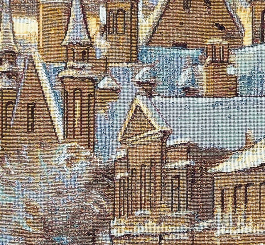 Invierno en Brujas Tapices de pared Brujas y Flandes - Mille Fleurs Tapestries