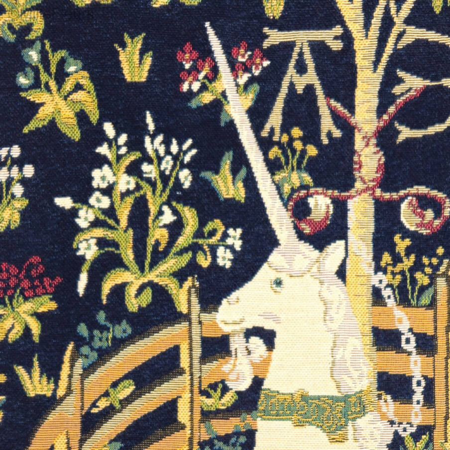 Unicornio en Cautividad Tapices de pared Caza de l'Unicornio - Mille Fleurs Tapestries