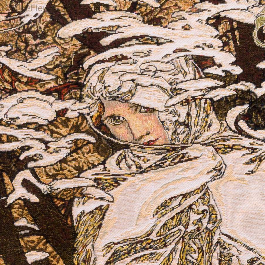 Winter Wandtapijten Alfons Mucha - Mille Fleurs Tapestries