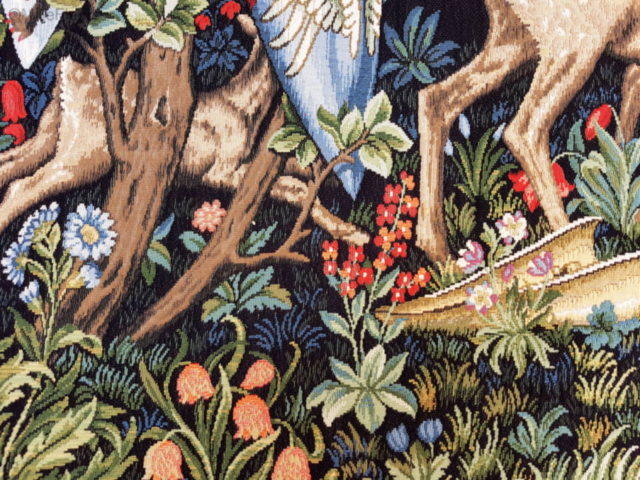 Verdure met Wapenschilden Wandtapijten William Morris & Co - Mille Fleurs Tapestries