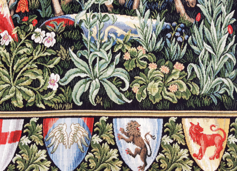 Chevaliers de la Table Ronde Tapisseries murales William Morris & Co - Mille Fleurs Tapestries