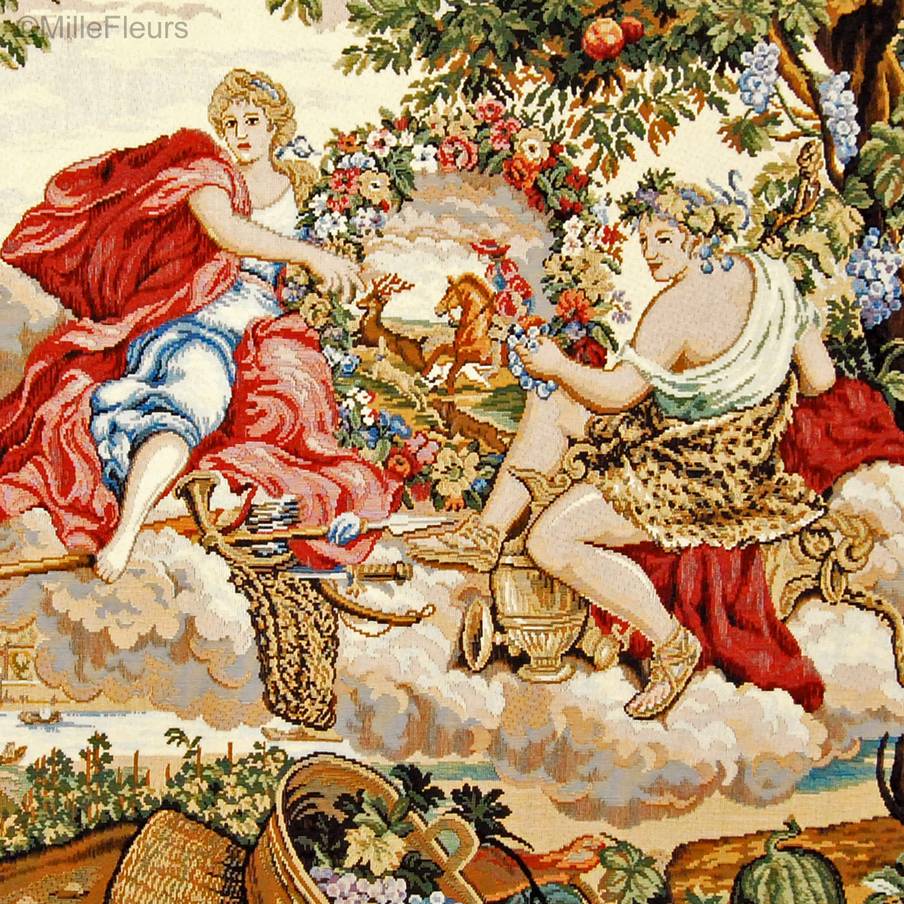 Bacchus Tapisseries murales Renaissance - Mille Fleurs Tapestries