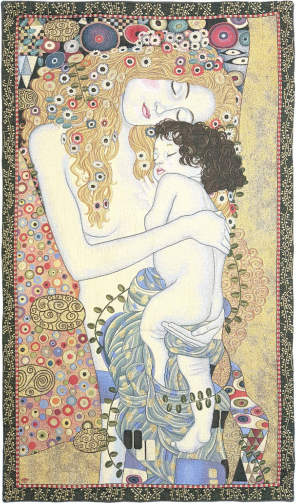 The Three Ages of Woman (Klimt) Wall tapestries Gustav Klimt - Mille Fleurs Tapestries