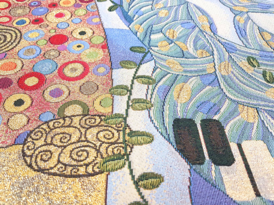 De Drie Levensfasen van de Vrouw (Klimt) Wandtapijten Gustav Klimt - Mille Fleurs Tapestries