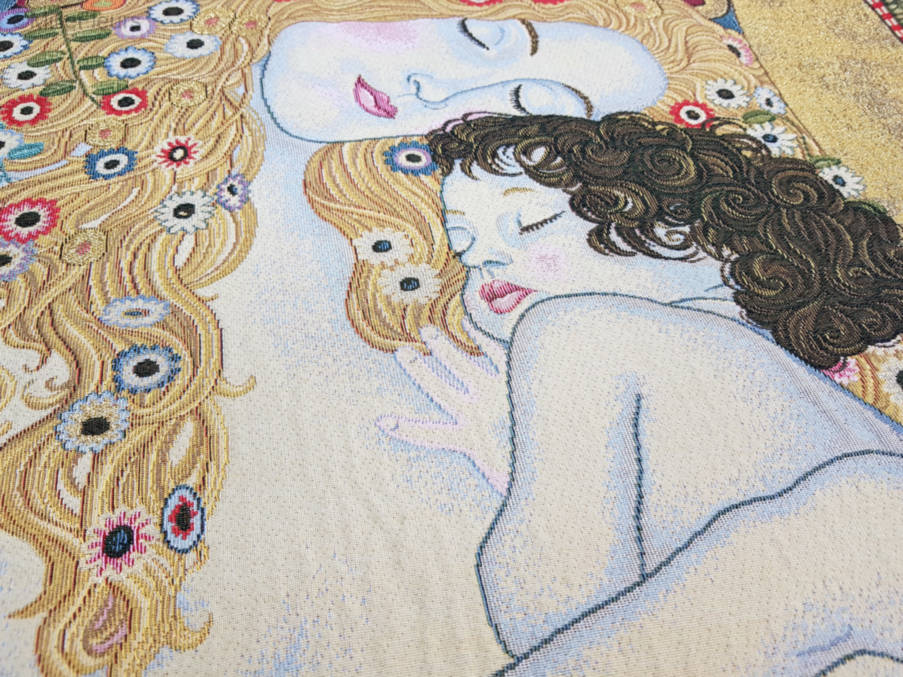 De Drie Levensfasen van de Vrouw (Klimt) Wandtapijten Gustav Klimt - Mille Fleurs Tapestries