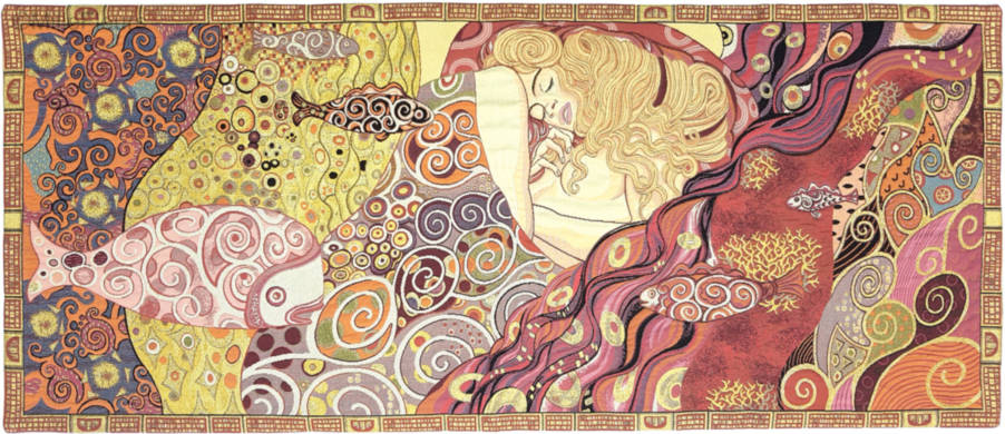 Danaë (Klimt) Wandtapijten Gustav Klimt - Mille Fleurs Tapestries