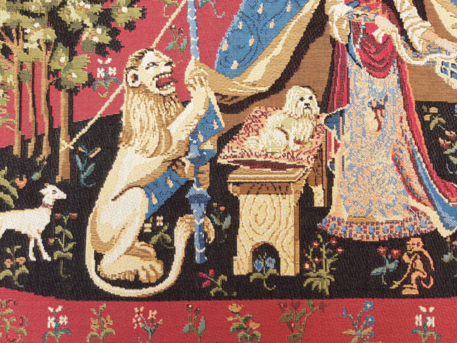 Aan mijn enige Verlangen Wandtapijten Dame en de Eenhoorn - Mille Fleurs Tapestries