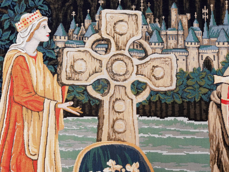 Roi Arthur Tapisseries murales Chevaliers Médiévaux - Mille Fleurs Tapestries