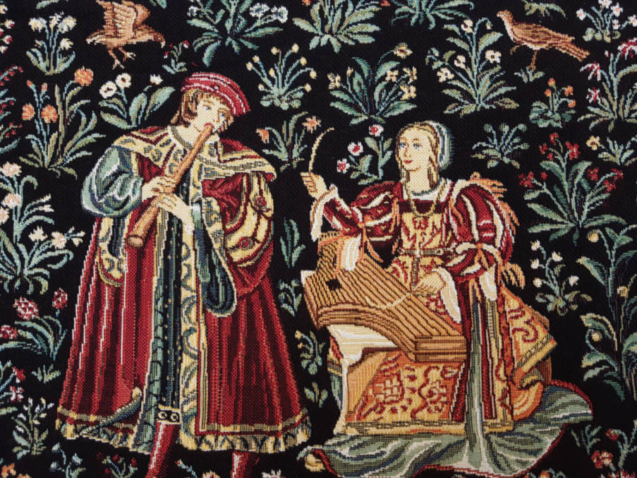 Family Scene Wall tapestries Other Medieval - Mille Fleurs Tapestries