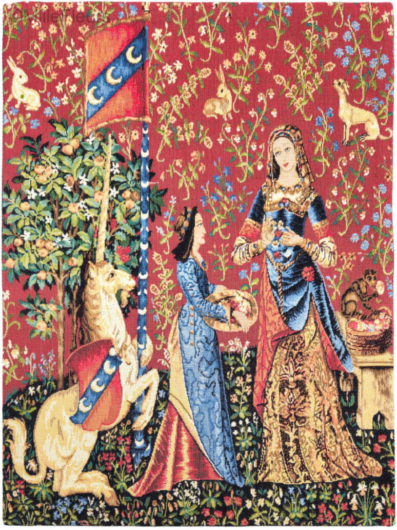 The Smell Wall tapestries Lady and the Unicorn - Mille Fleurs Tapestries