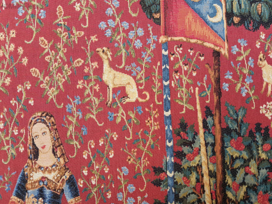 Olfato Tapices de pared Dama con Unicornio - Mille Fleurs Tapestries