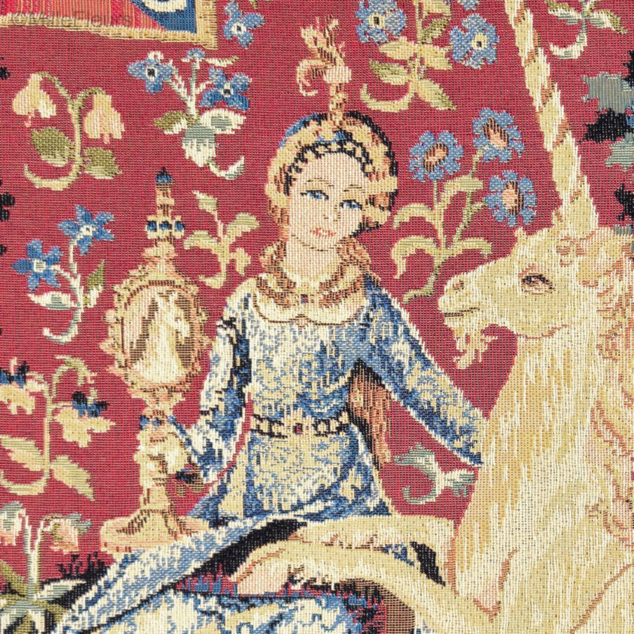 Het Zicht Wandtapijten Dame en de Eenhoorn - Mille Fleurs Tapestries