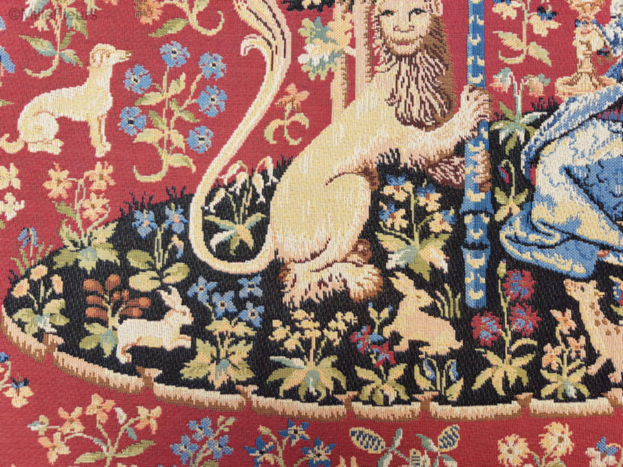 The Sight Wall tapestries Lady and the Unicorn - Mille Fleurs Tapestries