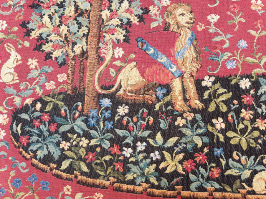 The Touch Wall tapestries Lady and the Unicorn - Mille Fleurs Tapestries