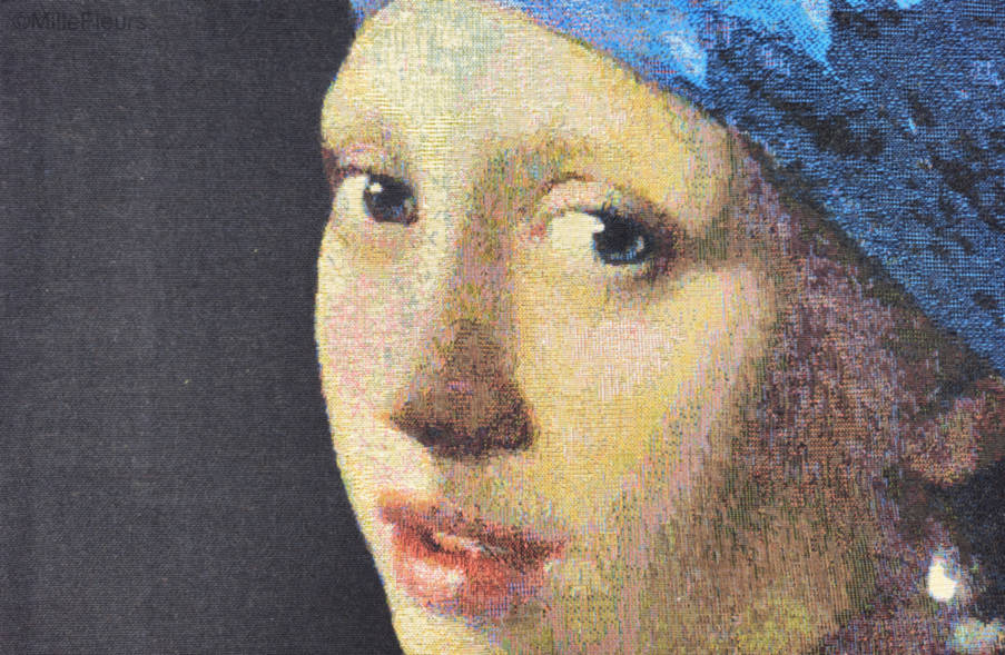 Girl with a Pearl Earring (Vermeer) Wall tapestries Masterpieces - Mille Fleurs Tapestries