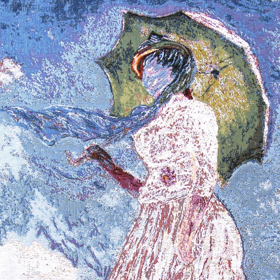 Vrouw met Parasol (Monet) Wandtapijten Claude Monet - Mille Fleurs Tapestries