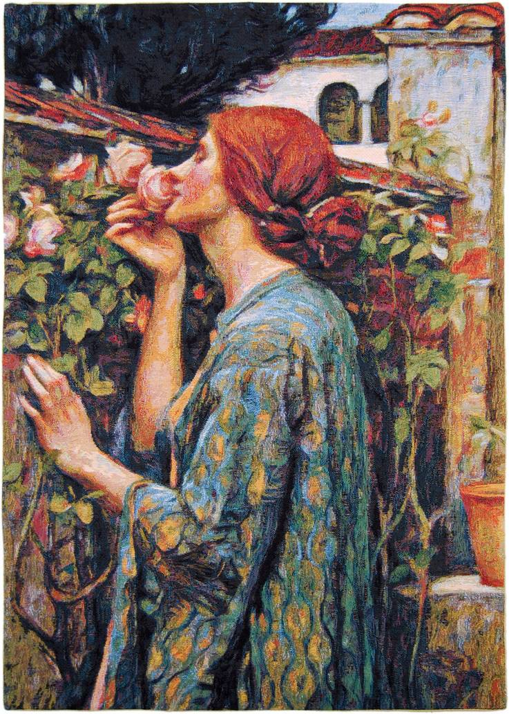 Âme de la Rose (Waterhouse) Tapisseries murales Chefs-d'œuvre - Mille Fleurs Tapestries