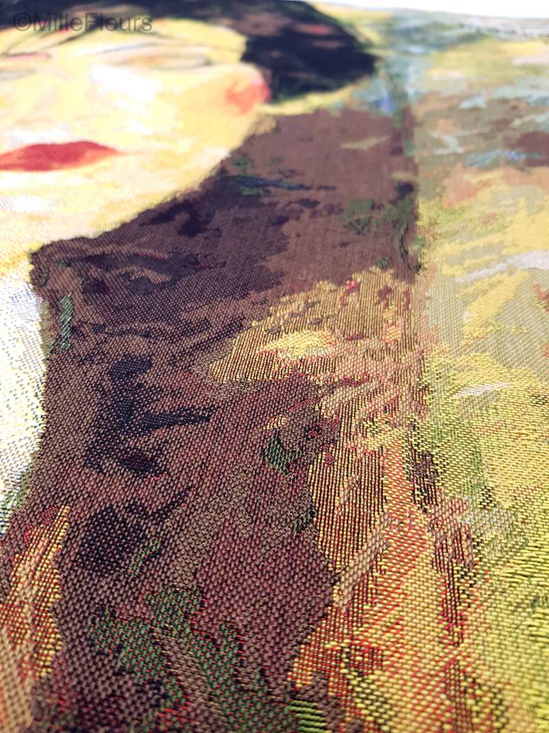 Vrouw met Zwarte Stropdas Wandtapijten Meesterwerken - Mille Fleurs Tapestries