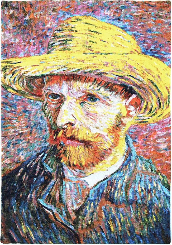 Zelfportret (Van Gogh) Wandtapijten Vincent Van Gogh - Mille Fleurs Tapestries