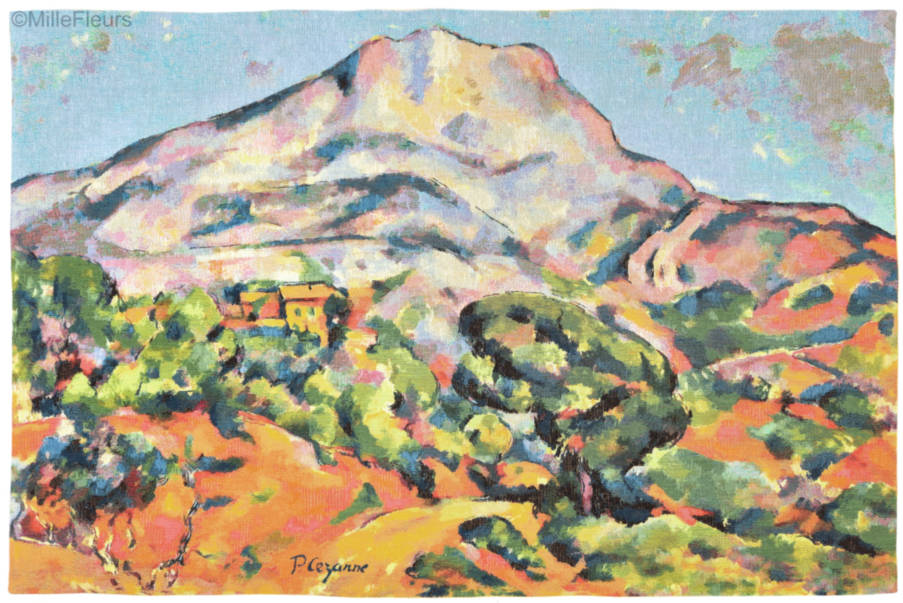 Mountains of Sainte-Victoire (Cézanne) Wall tapestries Masterpieces - Mille Fleurs Tapestries