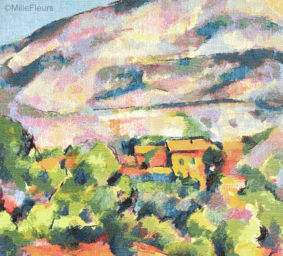 Mountains of Sainte-Victoire (Cézanne) Wall tapestries Masterpieces - Mille Fleurs Tapestries