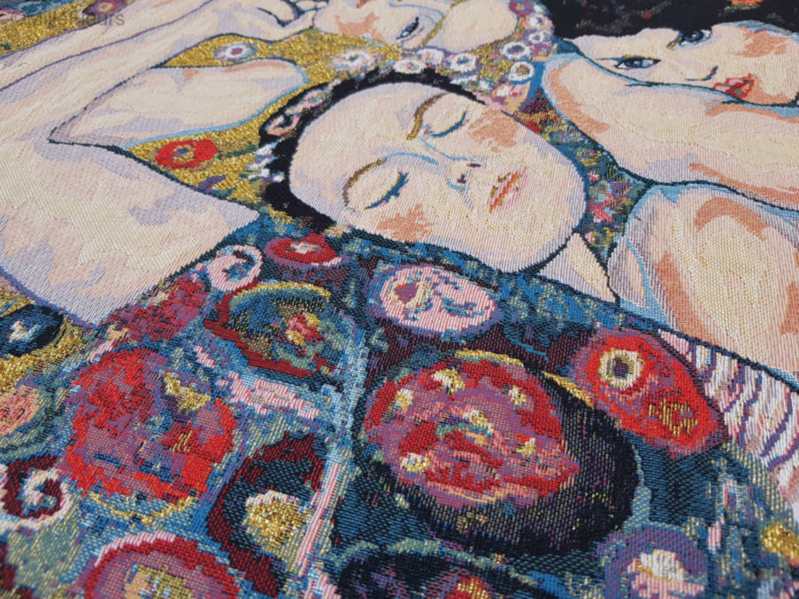 De Maagd (Klimt) Wandtapijten Gustav Klimt - Mille Fleurs Tapestries