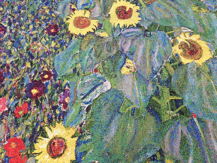 Landelijke Tuin (Klimt) Wandtapijten Gustav Klimt - Mille Fleurs Tapestries