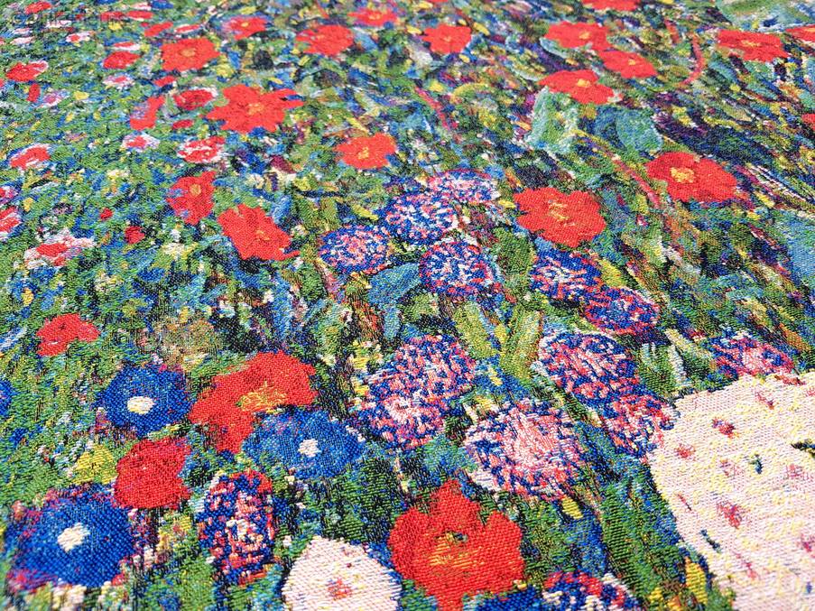 Landelijke Tuin (Klimt) Wandtapijten Gustav Klimt - Mille Fleurs Tapestries