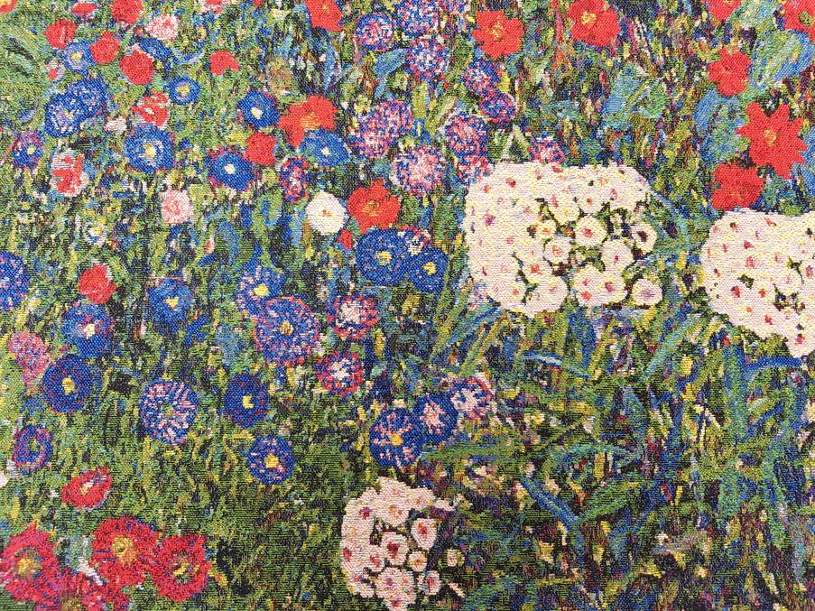 Landelijke Tuin (Klimt) Wandtapijten Gustav Klimt - Mille Fleurs Tapestries