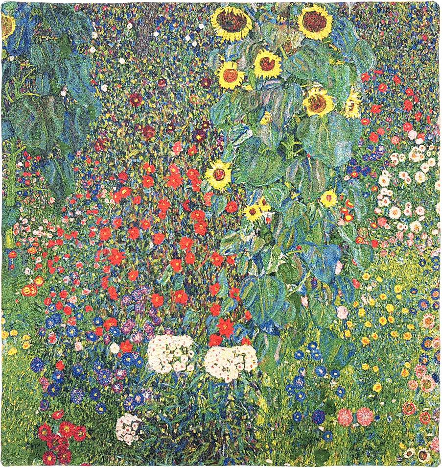 Landelijke Tuin (Klimt) Wandtapijten Gustav Klimt - Mille Fleurs Tapestries