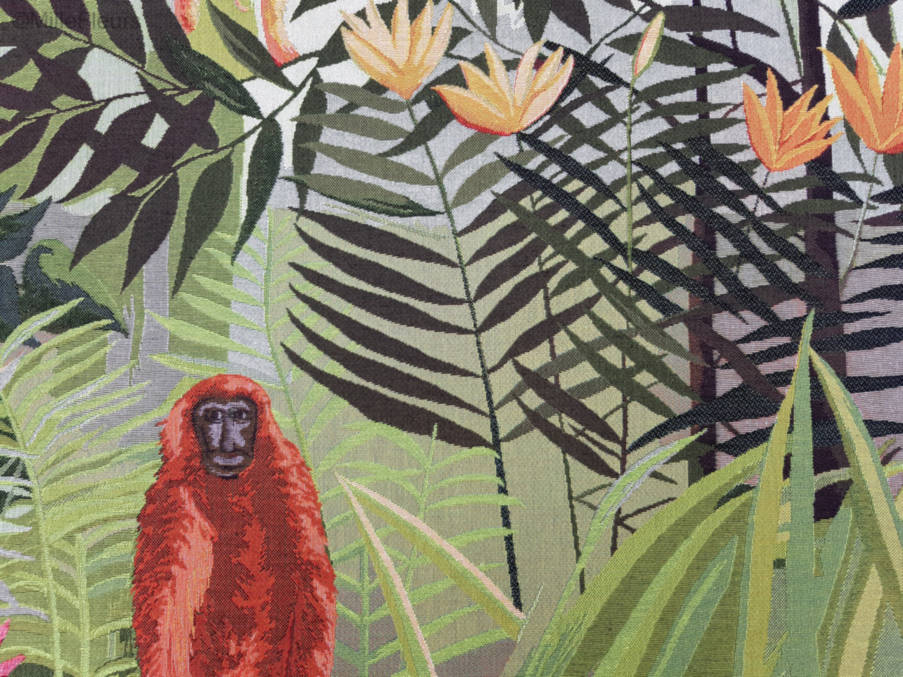 Tropisch Woud (Henri Rousseau) Wandtapijten Meesterwerken - Mille Fleurs Tapestries