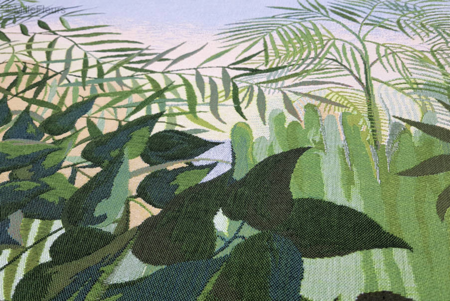 Tropisch Woud (Henri Rousseau) Wandtapijten Meesterwerken - Mille Fleurs Tapestries