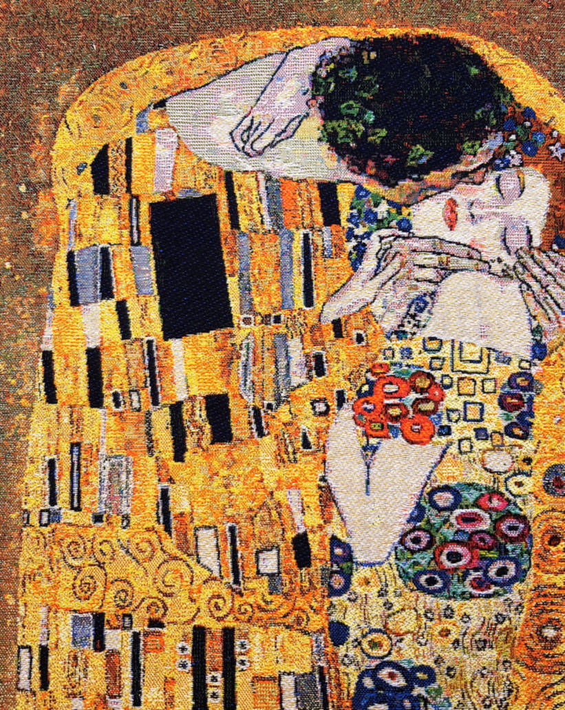 El Beso (Klimt) Tapices de pared Gustav Klimt - Mille Fleurs Tapestries