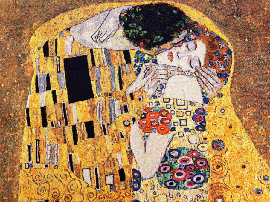 The Kiss (Klimt) Wall tapestries Gustav Klimt - Mille Fleurs Tapestries