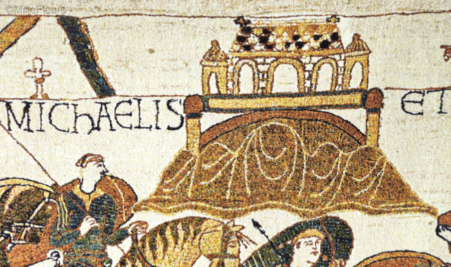 Army at Mont-Saint-Michel Wall tapestries Bayeux Tapestry - Mille Fleurs Tapestries