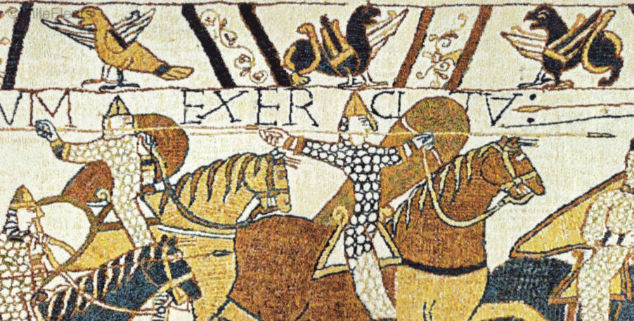 Batalla de Hastings Tapices de pared Tapiz de Bayeux - Mille Fleurs Tapestries