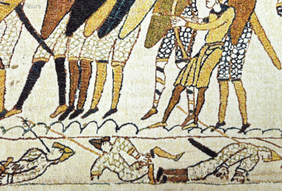 Batalla de Hastings Tapices de pared Tapiz de Bayeux - Mille Fleurs Tapestries